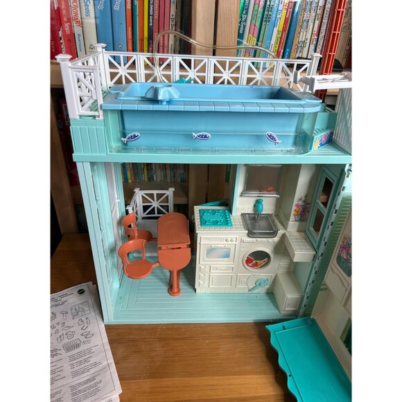 1999 90s vintage Barbie beach bungalow house doll no assesories INCOMPLETE - Picture 6 of 10